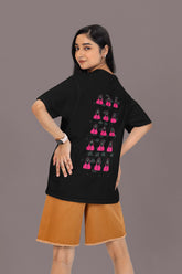 Unisex Relaxed Fit T-Shirt with "Squid Game Guard Pattern" Print